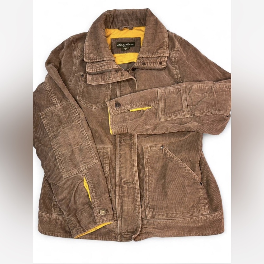 Vintage Eddie Bauer Corduory Jacket S Y2K Corduroy Brown Womens